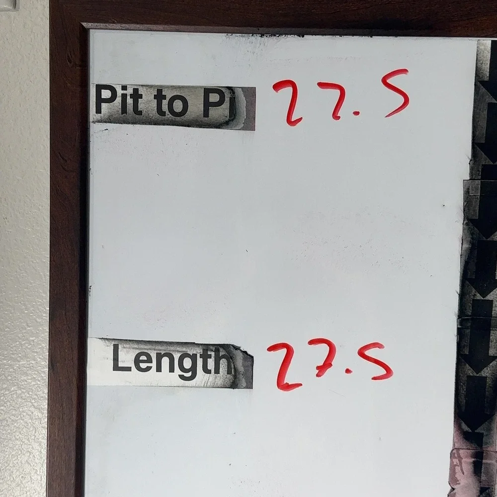Banana Republic measurements pit